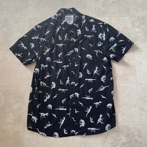 Large button up dinorsaur bone shirt